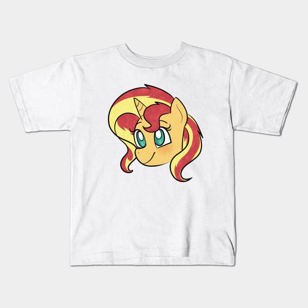 Sunset Shimmer Kids T-Shirt by melissaan618